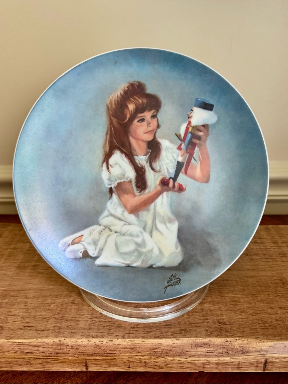 VILETTA 1978 Clara and Nutcracker Collectible Plate #539 by Shell Fisher